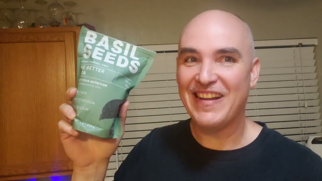 NO-FLAVOR SMOOTH-GEL? Basilia Basil Seeds Organic for Eating Review Unboxing Demo