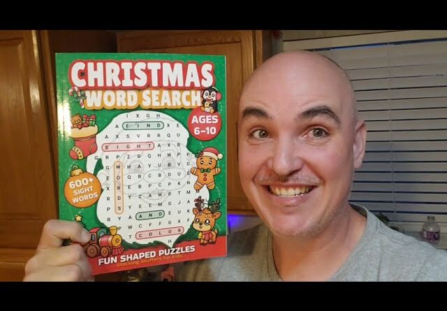 3 ACTIVITY-TYPES? Christmas Word Search Stocking Stuffer Book Review Unboxing Demo