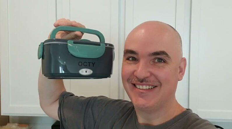 EASY SETUP? OCTY Electric Heated Lunch Box 1.5L Stainless Steel Food Warmer Electric Lunchbox in Car