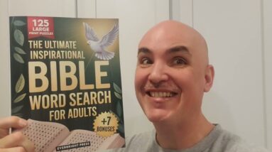 LEARNING WITH FUN?  Ultimate Inspirational Bible WordSearch Review Unboxing