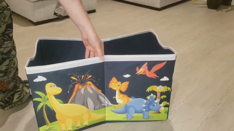 BIG and SMALL? Grabbzee Collapsible Extra Large Toy Box Chest Review Unboxing Demo Test