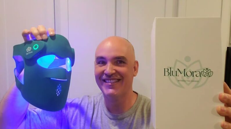 HARD HEAVY? BluMora Red Light Therapy Wireless LED Face Mask Review Unboxing Demo Test
