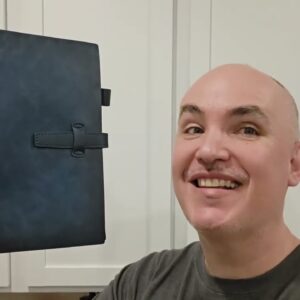 FIRM-SMELL REAL-LEATHER? Adeerus Refillable A5 Leather Binder Notebook Journal Review Unboxing