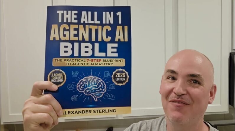INTERACTIVE LEARNING? All in One Agentic AI Bible by Alexander Sterling Review Book Unboxing
