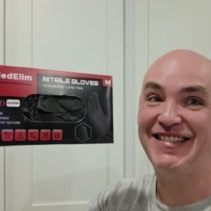 DURABLE HEAVY-DUTY? Medelim Disposable Nitrile Industrial Gloves Review Unboxing Demo Test