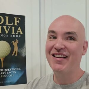INTERACTIVE LEARNING? Golf Trivia Challenge Book Quiz Questions Facts Golfing Moment Review Unboxing