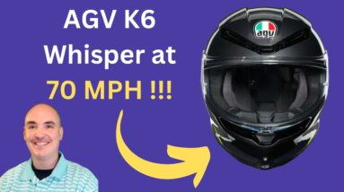 HEAR A WHISPER at 70MPH ??? AGV K6 Helmet review Review Unboxing agv Demo Test