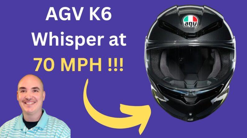 HEAR A WHISPER at 70MPH ??? AGV K6 Helmet review Review Unboxing agv Demo Test