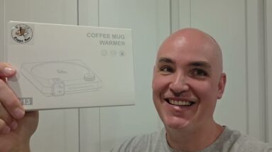HEAT-ANY-CUP EASILY ADJUST? Coppe Time Coffee Mug Warmer for Desk Review Unboxing Demo Test