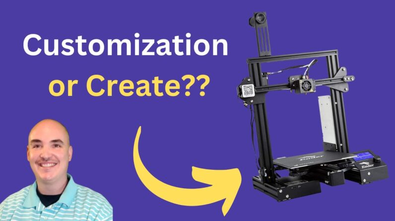 Customize or CREATE???  Creality Ender 3 3D Printer Review Review Unboxing Comgrow Demo Test