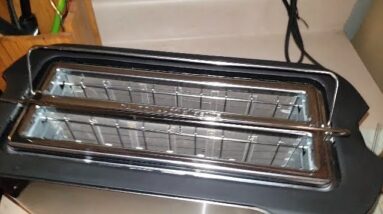 WHAT!!! 4 Slice Toaster Cancel - Reheat -Defrost Review Review Unboxing Elite Gourmet Demo Test