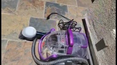 PULLS OUT SURPRISES!!!!  review of bissel SpotClean Pet Pro Review Unboxing Bissell Demo Test