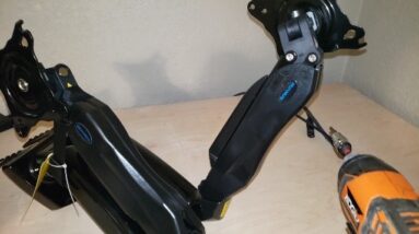 SWIVEL & Tilt - Cut Install in Half - HUANUO Dual Monitor Review Unboxing HUANUO Demo Test