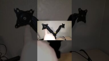 SWIVEL & Tilt - Cut Install in Half - HUANUO Dual Monitor Review Unboxing HUANUO Demo Test