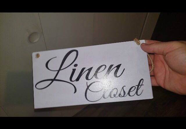 LABELED - Review of  Linen Closet wood and twine sign Review Unboxing Meijiafei Demo Test