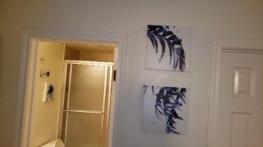 EXPAND - Review of Blue Palm Leaf Canvas Wall Art Review Unboxing TAR TAR STUDIO Demo Test