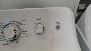OPTIONS - Review of GE White dryer Review Unboxing GE Demo Test