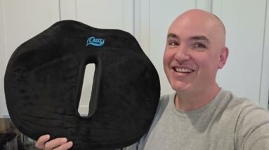 FAST-INFLATE SUPPORTIVE? Ouss Premium Memory Foam Seat Cushion Review Unboxing Demo Test