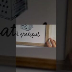 CENTER MNT - Review of Framed Be Grateful wall art Review Unboxing OPIIUM Demo Test