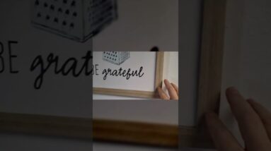 CENTER MNT - Review of Framed Be Grateful wall art Review Unboxing OPIIUM Demo Test