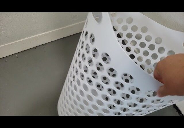 FLEXIBLE - Review of Starplast Tall Flex Laundry Basket Review Unboxing Starplast Demo Test