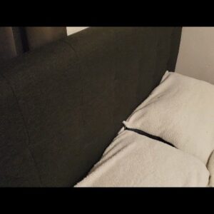1 INCH - Review of Tuffted Apolstered  Headboard Review Unboxing Flash Furniture Demo Test