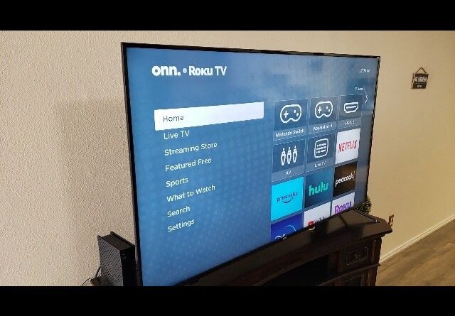 EVERY APP - Review of ONN 50-Inch 4K UHD Tv Review Unboxing ONN Demo Test