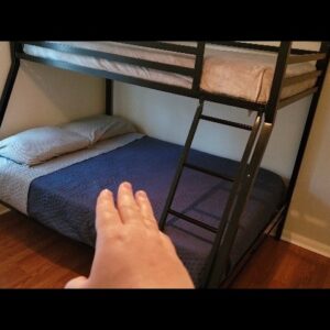 SLEEP 3 - Review of  Metal Bunk Bed, Black Twin over Full Review Unboxing DHP Demo Test