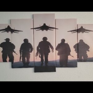 JUMPS OFF Wall - Review of  Soldiers Sunset Planes canvas 5p Review Unboxing CNBPIC Demo Test