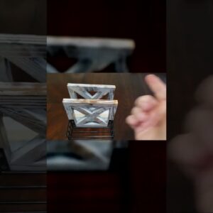 HOLDS EVERYTHING - Review of Wooden Farmhouse Napkin Holder Review Unboxing CZMIYRPY Demo Test