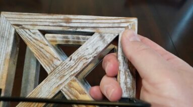 HOLDS EVERYTHING - Review of Wooden Farmhouse Napkin Holder Review Unboxing CZMIYRPY Demo Test