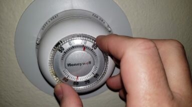 3 CLICKS - Review of Honeywell Thermostat Round Mercury Free Review Unboxing Honeywell Demo Test