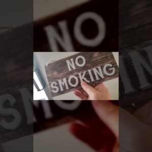 FAUX Sign -  Smoking Zone For Cafe Store Wood Signs Design Review Unboxing Boylee Demo Test