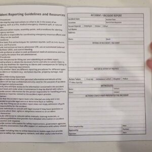 CLEAR-INSTRUCTIONS EASY-USE? Accident Report Book Hse Gdpr Compliant Review Unboxing D&Z Loog Press