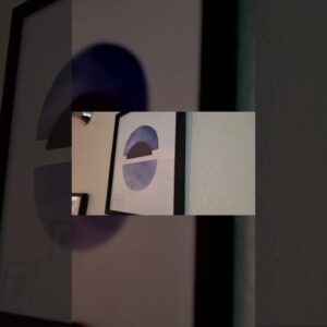 ON POINT - Review of Abstract Blue Wall Art Prints Set of 4 Review Unboxing HAUS AND HUES Demo Test