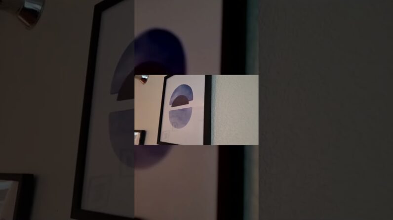 ON POINT - Review of Abstract Blue Wall Art Prints Set of 4 Review Unboxing HAUS AND HUES Demo Test