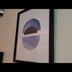 ON POINT - Review of Abstract Blue Wall Art Prints Set of 4 Review Unboxing HAUS AND HUES Demo Test