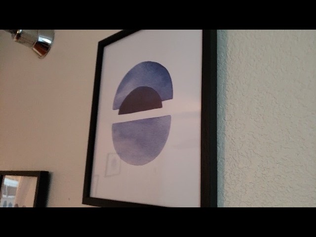 ON POINT - Review of Abstract Blue Wall Art Prints Set of 4 Review Unboxing HAUS AND HUES Demo Test