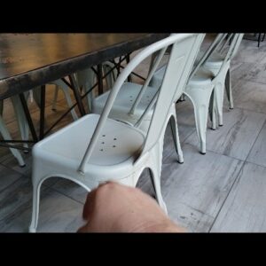 300 LBS WOW - Review of Metal Dining Chairs Outdor Stackable Review Unboxing FDW Demo Test