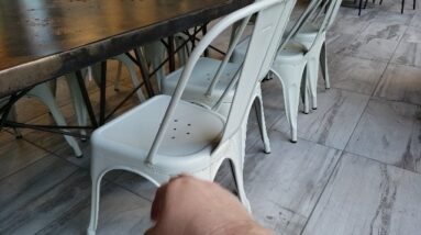 300 LBS WOW - Review of Metal Dining Chairs Outdor Stackable Review Unboxing FDW Demo Test