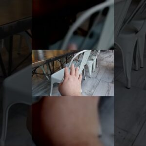 300 LBS WOW - Review of Metal Dining Chairs Outdor Stackable Review Unboxing FDW Demo Test