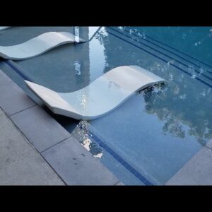 PURE LUXURY - Review of Aqua Outdoors inPool Chaise Lounger Review Unboxing Aqua Chairs Demo Test