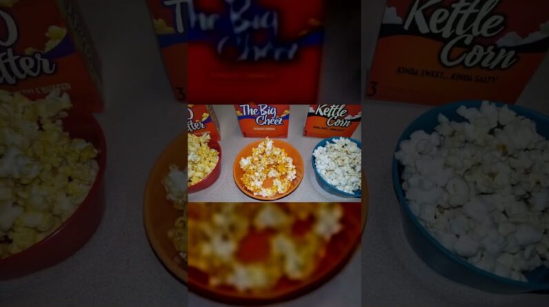 COMPARISON Jolly Time Popcorn Big Cheez Kettle Corn Butter Review Unboxing Jolly Time Demo Test