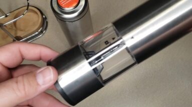 LIGHTS - Review of Flafster Electric Salt N Pepper Grinder Review Unboxing FLAFSTER KITCHEN Demo Tes