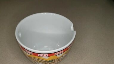 Review of Toynk Sunken Noodles Ceramic Bowl 16-Ounce Ramen Review Unboxing Toynk Demo Test