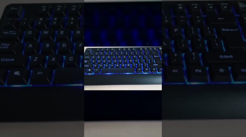 BLUES - Mafiti Computer Keyboard USB Wired 104 Keys Review Review Unboxing mafiti Demo Test