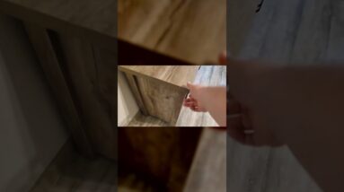 EASY SLIDE - Review of Rustic Barn Door Tv Stand Review Unboxing Catrimown Demo Test