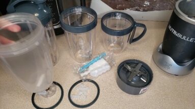 CUPS n BOTTLES - Review of Replacement Parts NutriBullet Review Unboxing Feilifan Demo Test