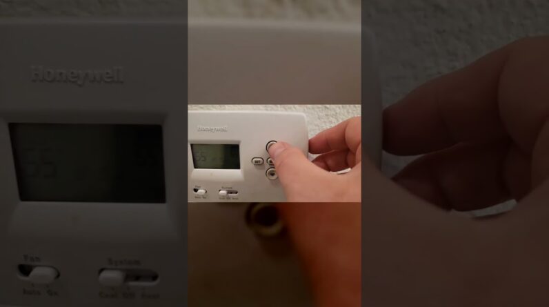 SIMPLE - EASY - Review of Honeywell TH4 Programmable Thermostat Review Unboxing Honeywell Demo Test