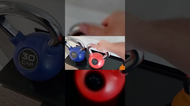 PVC RUBBER - Review of  CAP Color Rubber Coated Kettlebell Review Unboxing CAPHAUS Demo Test